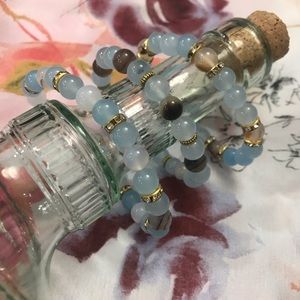 Handmade Real Crystal Bead Bracelet Set